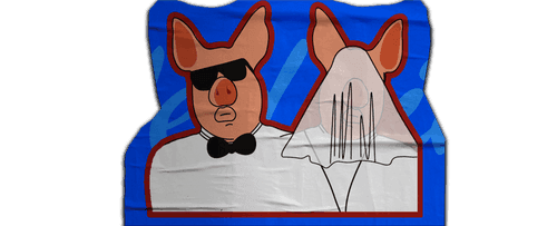 Image de cochon qui fait la fête